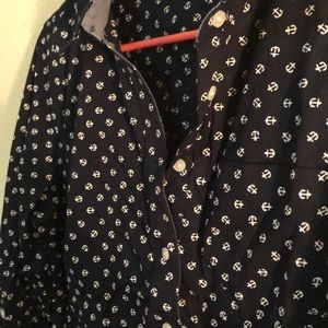 Navy Tommy Hilfiger Button Up size Mediun